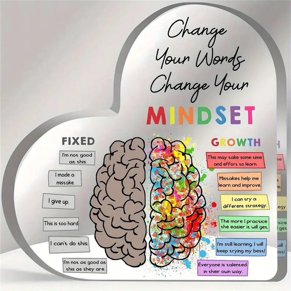 Mental Health Therapy Affirmations Acrylic Sign